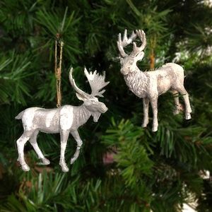 Deer & Moose Ornaments Set